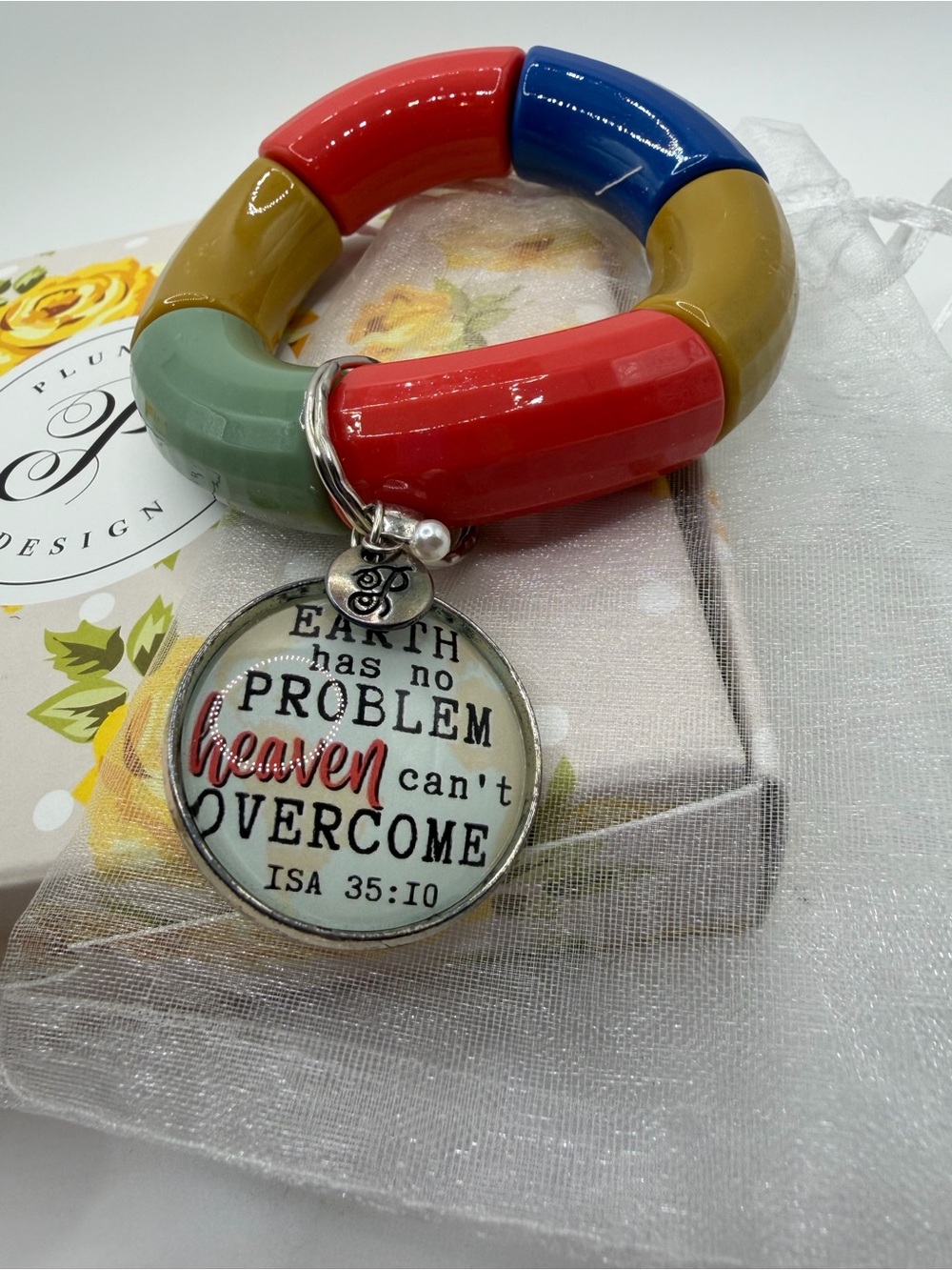 Plunder Multicolor Inspirational Bracelet Accent